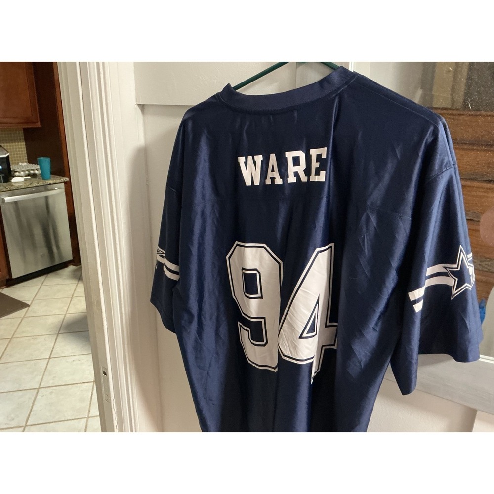 Dallas Cowboys DeMarcus Ware 94 Jersey Navy Blue Mens XL Football Apparel